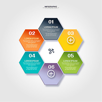 도형 일러스트 비즈니스 사람없음 인포그래픽 계획 육각형 국내일러스트 AI파일 컨셉 파일형식 벡터