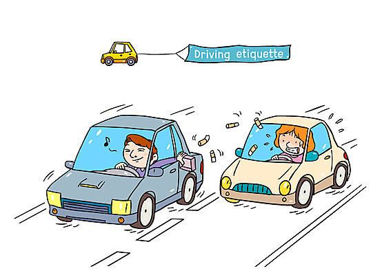 여자 남자 도로 일러스트 자동차 성인 두명 운전 깃발 교통안전 담배꽁초 안전운전 무단투기 로드에티켓 무단 국내일러스트 AI파일 길 육상교통 교통시설 모션 담배 안전 사람 예절 파일형식 벡터