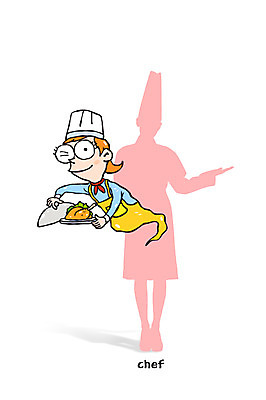 직업 그릇 여자 실루엣 음식 일러스트 안내 요리사모자 성인 두명 요리사 닭고기 국내일러스트 AI파일 모자_잡화 식기 촬영기법 육류 사람 파일형식 벡터