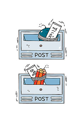 일러스트 사람없음 여름 에너지 우체통 절약 더위 폭탄 에너지절약 8월 돈봉투 국내일러스트 AI파일 계절 컨셉 날씨 봉투 날짜 폭발물 파일형식 벡터