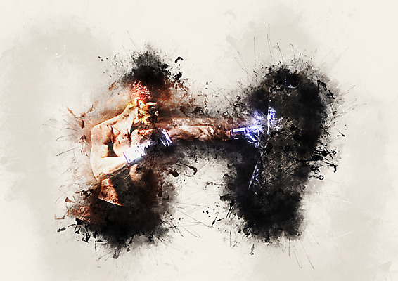 PSD 편집이미지 남자 스포츠 캘리그라피 포토일러 운동선수 한명 상반신 성인 권투 펀치 권투선수 샌드백 이미지편집 1 모션 사람 격투기 파일형식