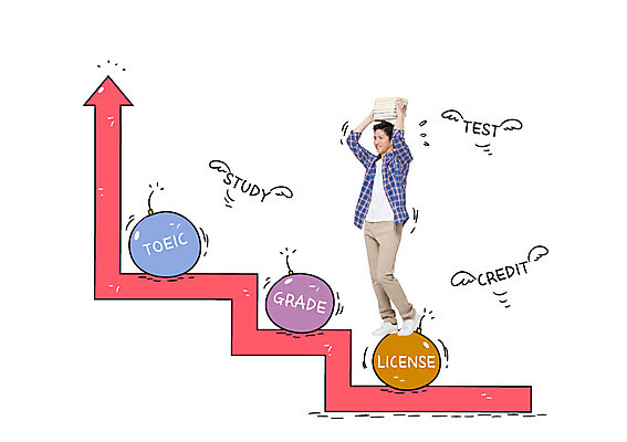 전신 편집이미지 교육 남자 화살표 대학생 포토일러 한명 서기 들기 20대 성인 책 계단 시험 일본인 폭탄 머리위 자격증 토익 이미지편집 AI파일 외국인 1 학생 모션 사람 동양인 청년 폭발물 증명서 파일형식 벡터