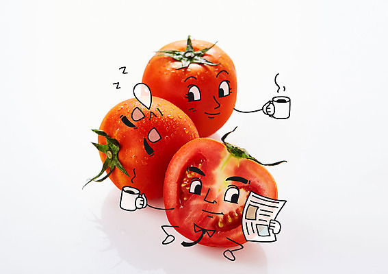 편집이미지 커피 토마토 포토일러 단면 의인화 사람없음 잠 신문 신문읽기 커피잔 이미지편집 AI파일 음료 채소 잔 간행물 뉴스 읽기 파일형식 벡터