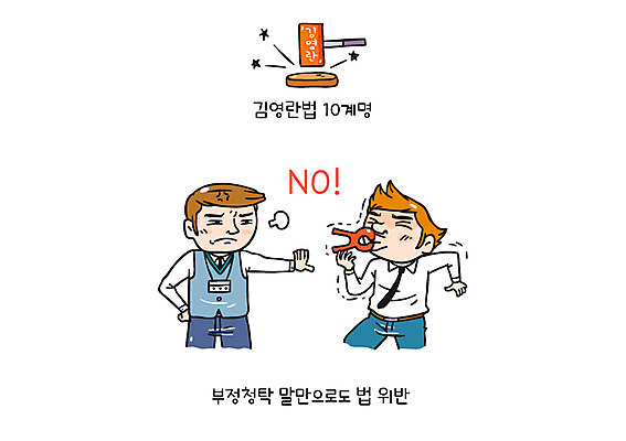 남자 일러스트 성인 두명 금지 비즈니스맨 공익캠페인 거절 아니오 의사봉 빨래집게 부정부패 청탁 김영란법 국내일러스트 AI파일 캠페인 컨셉 비즈니스 집게 사람 직장인 법 파일형식 벡터