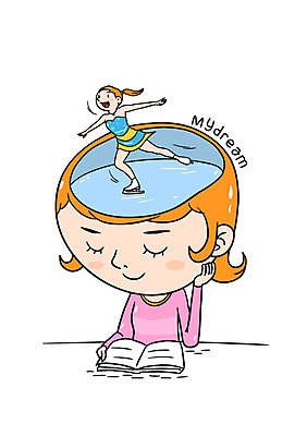 학생 여자 교육 생각 일러스트 운동선수 성인 두명 책 꿈 피겨스케이팅 장래희망 피겨스케이터 국내일러스트 AI파일 스포츠 사람 스케이팅 스케이터 파일형식 벡터