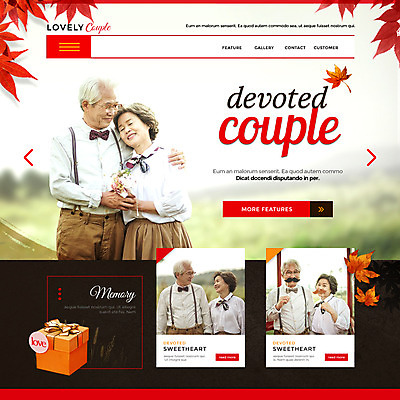 PSD 템플릿 여자 할아버지 노년 남자 행복 할머니 웹템플릿 낙엽 이벤트페이지 사랑 이벤트 여러명 선물상자 노부부 한국인 60대 이미지템플릿 부부 감정 다수 잎 선물 사람 동양인 성인 상자 페이지 파일형식