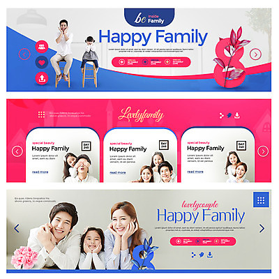 PSD 템플릿 배너 여자 남자 어린이 웹템플릿 가족 엄마 사랑 여러명 성인 30대 한국인 아빠 이벤트배너 웹배너 이미지템플릿 감정 다수 관계 사람 동양인 장년 파일형식
