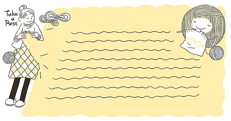 전신 PSD 여자 겨울 일러스트 휴식 프레임 한명 성인 뜨개질 털실 안식처 프레임일러스트 국내일러스트 1 계절 컨셉 사람 취미 실 파일형식