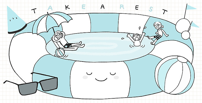 전신 PSD 여자 남자 어린이 일러스트 물놀이 휴가 휴식 프레임 상반신 성인 세명 여름 선글라스 파라솔 비치볼 즐거움 튜브 프레임일러스트 국내일러스트 계절 감정 안경 컨셉 공 놀이 바캉스용품 사람 파일형식