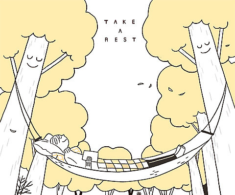 전신 PSD 나무 남자 일러스트 휴식 프레임 한명 성인 눕기 독서 가을 숲 해먹 프레임일러스트 국내일러스트 식물 1 계절 컨셉 모션 사람 침대 파일형식