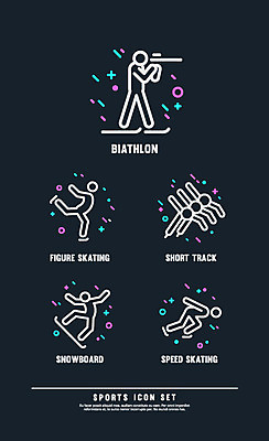 아이콘 스포츠 올림픽 겨울 겨울스포츠 동계올림픽 사람모양 사람없음 세트 픽토그램 스노우보드 피겨스케이팅 픽토그램아이콘 스피드스케이팅 바이애슬론 쇼트트랙 2D아이콘 AI파일 모양 계절 스케이팅 보드_스포츠 파일형식 벡터