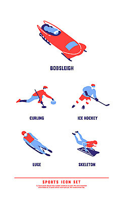 아이콘 남자 스포츠 올림픽 겨울 겨울스포츠 동계올림픽 여러명 성인 세트 픽토그램 픽토그램아이콘 아이스하키 루지 봅슬레이 스켈레톤 컬링 2D아이콘 AI파일 계절 다수 사람 하키 파일형식 벡터