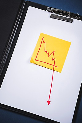 포토 JPG 화살표 종이 그래프 사람없음 금융 하락 포스트잇 파일 국내포토 컨셉 경제 메모지 파일형식