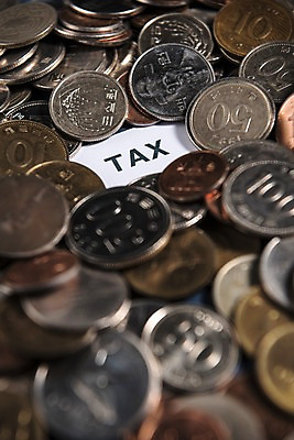 포토 JPG 종이 사람없음 금융 동전 백원 십원 오십원 세금 연말정산 국내포토 돈 경제 파일형식