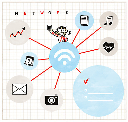 PSD 문자 여자 인터넷 일러스트 그래프 프레임 건강 한명 상반신 성인 스마트폰 카메라 달력 메모지 네트워크 와이파이 무선네트워크 콘텐츠 프레임일러스트 국내일러스트 1 사람 전자제품 핸드폰 스마트기기 사무용품 무선인터넷 파일형식