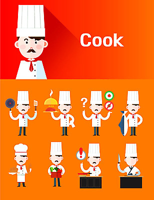 아이콘 직업 캐릭터 남자 포즈 채소 서양음식 직업캐릭터 요리사모자 요리 들기 여러명 성인 세트 중식 요리사 프라이팬 플랫 조리복 참치 뒤집개 칼질 일본음식 얼굴없음 남자만 2D아이콘 AI파일 모자_잡화 음식 다수 유니폼 모션 주방용품 어류 사람 파일형식 벡터