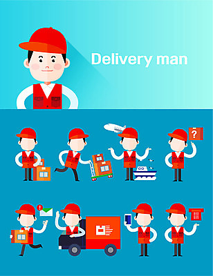 아이콘 직업 캐릭터 해외 남자 포즈 비행기 직업캐릭터 여러명 성인 세트 트럭 플랫 배달원 배송 택배 통화 문자메시지 해외배송 선박 얼굴없음 남자만 2D아이콘 AI파일 다수 수상교통 항공교통 모션 자동차 대중교통 사람 운송업 메시지 파일형식 벡터