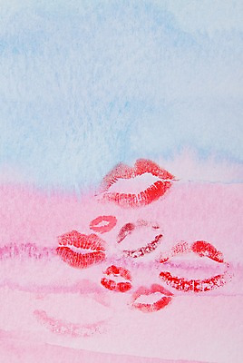 포토 JPG 분홍색 하늘색 백그라운드 키스 사람없음 립스틱 입술 파스텔 입술모양 키스마크 국내포토 모양 컬러 학용품 신체부위 파란색 화장품 애정표현 파일형식