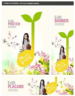 PSD 배너 배너템플릿 여자 가로배너 꽃 ZIP 포스터 세로배너 어린이 음악 음표 한명 소녀 상반신 세트 새싹 축제 봄 한국인 현수막 바이올린 식물 템플릿 1 기호 계절 현악기 문화예술 사람 동양인 가로 세로 파일형식