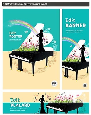 PSD 배너 배너템플릿 여자 가로배너 실루엣 ZIP 포스터 세로배너 악기 음악 나비 무지개 음표 세트 축제 봄 튤립 현수막 건반 그랜드피아노 음악회 자연요소 템플릿 기호 계절 꽃 곤충 문화예술 촬영기법 사람 가로 세로 공연 피아노 파일형식