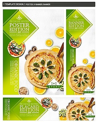 PSD 배너 배너템플릿 가로배너 ZIP 포스터 세로배너 오렌지 피자 사람없음 세트 버섯 현수막 원플러스원 덤 템플릿 과일 패스트푸드 서양음식 이벤트 가로 세로 파일형식