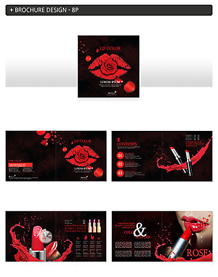 템플릿 우먼라이프 여자 ZIP 한명 팜플렛 성인 화장 뷰티 장미 립스틱 입술 바르기 빨간립스틱 입술모양 의료성형뷰티 인디자인 INDD 이미지템플릿 모양 1 라이프스타일 꽃 모션 사람 신체부위 화장품 파일형식