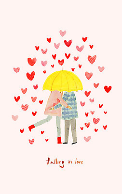 PSD 커플 여자 남자 일러스트 우산 포옹 사랑 두명 하트 국내일러스트 모양 감정 관계 안기 사람 파일형식