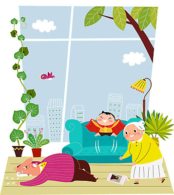 전신 나무 구름 여자 할아버지 노년 남자 할머니 화초 어린이 일러스트 창문 조류 손자 조명 실내 피곤 건물 책 세명 실버라이프 소파 점프 노부부 스탠드 땀 힘듦 국내일러스트 AI파일 자연요소 식물 동물 라이프스타일 건축물 부부 컨셉 의자 모션 사람 성인 내부 손주 파일형식 벡터