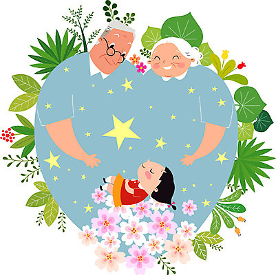 전신 식물 여자 할아버지 노년 남자 꽃 별 할머니 어린이 일러스트 나뭇잎 손녀 사랑 세명 실버라이프 평화 노부부 화목 하트 잠 꿈나라 돌봄 국내일러스트 AI파일 자연요소 모양 라이프스타일 부부 감정 컨셉 잎 모션 사람 성인 꿈 손주 파일형식 벡터