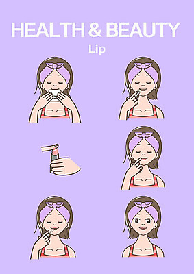 클립아트 여자 일러스트 여러명 상반신 성인 화장 립스틱 립밤 립메이크업 여자만 국내일러스트 AI파일 다수 사람 뷰티 화장품 파일형식 벡터