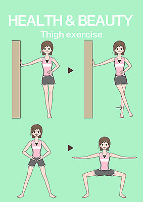 전신 클립아트 여자 일러스트 여러명 성인 운동 헬스 허벅지 허벅지운동 여자만 국내일러스트 AI파일 다수 건강 사람 신체부위 파일형식 벡터