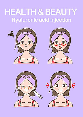 클립아트 여자 일러스트 주사기 여러명 상반신 성인 신체부위 뷰티 피부 재생 시술 다크서클 여자만 국내일러스트 AI파일 다수 의료기기 사람 파일형식 벡터