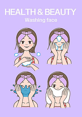 클립아트 여자 일러스트 여러명 상반신 성인 신체부위 수건 뷰티 세수 클렌징폼 여자만 국내일러스트 AI파일 다수 사람 위생용품 청결 세안용품 파일형식 벡터