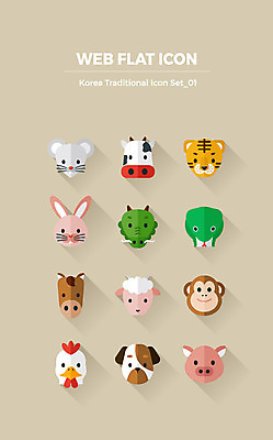아이콘 사람없음 세트 십이지신 용 원숭이 토끼 닭 양 말_동물 돼지 뱀 호랑이 소 개 쥐 플랫아이콘 웹아이콘 웹엘리먼트 2D아이콘 AI파일 포유류 파충류 조류 반려동물 설치류 엘리먼트 파일형식 벡터