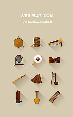 아이콘 한국전통 국악기 사람없음 세트 북 플랫아이콘 피리 장구 웹아이콘 박 가야금 소고 징 꽹과리 생황 웹엘리먼트 태평소 2D아이콘 AI파일 전통 악기 현악기 타악기 한국 국악 관악기 목관악기 엘리먼트 파일형식 벡터