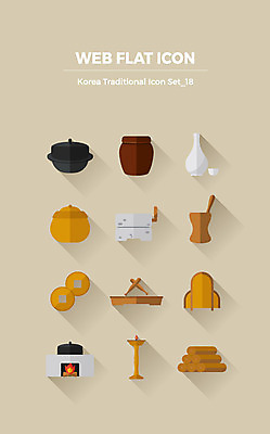 아이콘 한국전통 주류 사람없음 세트 항아리 가마솥 아궁이 장작 플랫아이콘 촛대 웹아이콘 절구 엽전 맷돌 다듬이 웹엘리먼트 2D아이콘 AI파일 전통 음료 한국 동전 도구 도자기 솥 엘리먼트 파일형식 벡터