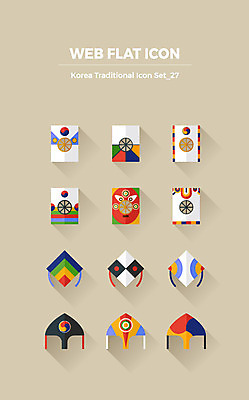 아이콘 한국전통 사람없음 세트 연 플랫아이콘 태극 웹아이콘 방패연 가오리연 웹엘리먼트 2D아이콘 AI파일 전통 문양 한국 놀이용품 엘리먼트 파일형식 벡터