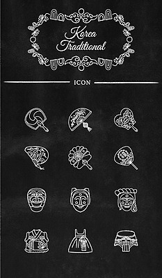 아이콘 한국전통 프레임 사람없음 세트 부채 한복 라인아이콘 탈 웹아이콘 드로잉 웹엘리먼트 2D아이콘 AI파일 전통 한국 가면 미술 전통의상 엘리먼트 파일형식 벡터