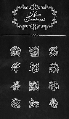 아이콘 한국전통 꽃 프레임 사람없음 세트 라인아이콘 웹아이콘 드로잉 민화 웹엘리먼트 2D아이콘 AI파일 식물 전통 한국 미술 그림 엘리먼트 파일형식 벡터