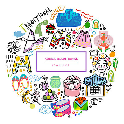 아이콘 한국전통 여자 꽃 리본 한옥 떡 프레임 복주머니 연꽃 선물 한명 세트 상자 학 전통차 낙서 한복 스케치 매듭 웹아이콘 드로잉 꽃신 웹엘리먼트 2D아이콘 AI파일 식물 1 전통 신발 고건축 조류 전통소품 한국 미술 사람 차_음료 전통의상 엘리먼트 파일형식 벡터