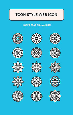 아이콘 한국전통 패턴 사람없음 세트 전통무늬 전통문양 웹아이콘 카툰스타일 웹엘리먼트 2D아이콘 AI파일 전통 문양 무늬 한국 엘리먼트 파일형식 벡터