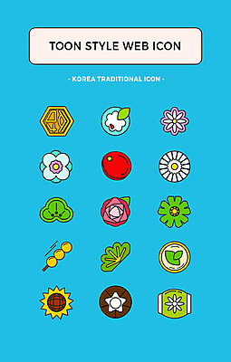 아이콘 한국전통 꽃 해바라기 사람없음 세트 장미 웹아이콘 카툰스타일 웹엘리먼트 화과자 2D아이콘 AI파일 식물 전통 한국 과자 엘리먼트 파일형식 벡터