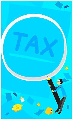 전신 PSD 남자 지폐 일러스트 돋보기 한명 성인 동전 돼지저금통 지갑 문서 세금 정산 찾기 연말정산 소득공제 금융의날 국내일러스트 1 돈 모션 사람 경제 저금통 파일형식 법정기념일