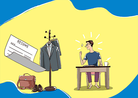 전신 PSD 남자 구두 가방 일러스트 한명 정장 성인 구직 책상 취업준비생 이력서 국내일러스트 1 잡화 옷 가구 신발 컨셉 사람 파일형식