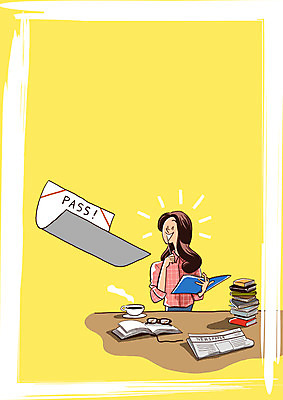 PSD 여자 행복 안경 커피 일러스트 한명 상반신 성인 책 기쁨 시험 책상 합격 신입사원 고시생 공무원 합격통지서 국내일러스트 직업 1 학생 잡화 교육 감정 음료 가구 비즈니스 사람 파일형식