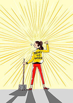 전신 PSD 여자 일러스트 한명 성인 구직 자신감 망치 준비 열정 국내일러스트 1 감정 컨셉 사람 공구 파일형식