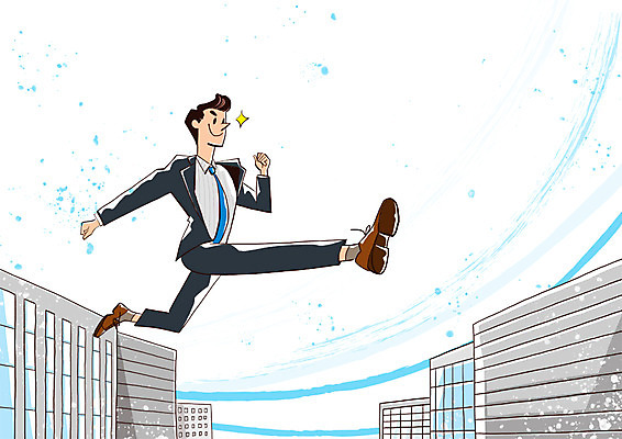 전신 PSD 남자 일러스트 회사 한명 빌딩 성인 점프 구직 자신감 신입사원 열정 빌딩숲 국내일러스트 1 감정 컨셉 비즈니스 모션 사람 건물 파일형식