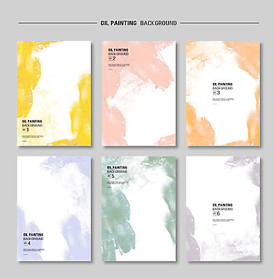 PSD 포스터 종이 컬러 백그라운드 일러스트 페인팅 붓터치 잉크 사람없음 초록색 노란색 보라색 주황색 페인트 물감 붓 얼룩 질감 연분홍색 국내일러스트 분홍색 미술도구 파일형식