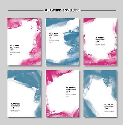 PSD 포스터 종이 분홍색 컬러 백그라운드 일러스트 페인팅 붓터치 잉크 사람없음 파란색 페인트 물감 붓 얼룩 질감 번짐 국내일러스트 미술도구 파일형식 효과