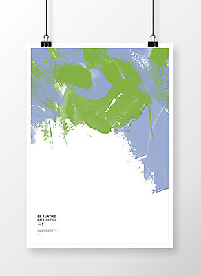 PSD 포스터 종이 컬러 백그라운드 일러스트 페인팅 붓터치 잉크 사람없음 초록색 파란색 페인트 물감 붓 얼룩 질감 국내일러스트 미술도구 파일형식